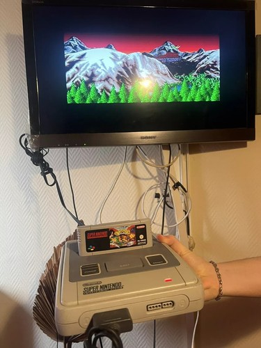 Nintendo snes console grise - snes,