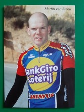 CYCLISME carte cycliste MARTIN VAN STEEN équipe BANKGIROLOTERIJ BATAVUS 2001