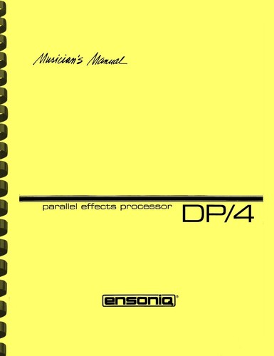 Ensoniq dp4 parellel effects - dp4,