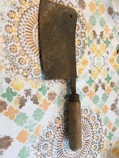 Ancienne Feuille De Boucher Opinel Main Couronne Couteau Art Populaire Vintage