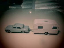 NOREV ATTELAGE PEUGEOT 404 CARAVANE DIGUE-  ORIGINAL - JOUET ANCIEN