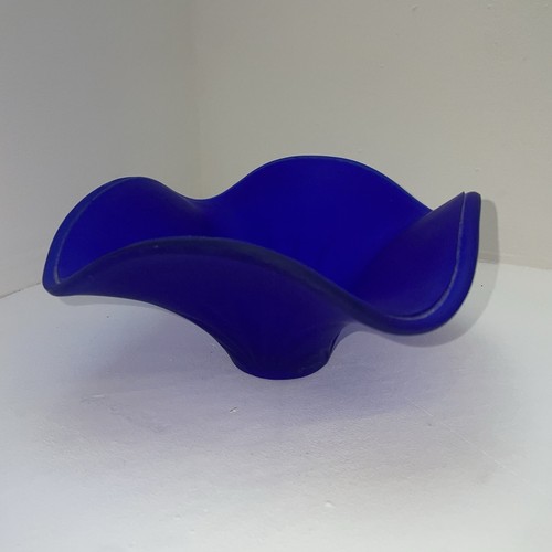 Coupe verre bleu cobalt - verre,