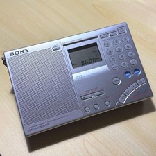 SONY ICF-SW7600GR Monde Bande Récepteur Radio Usé Avec Doux Étui Sans Coussinets