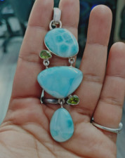 Pendentif long en argent