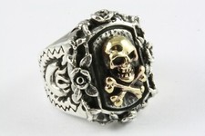 Bague Chevalier Biker Tête De