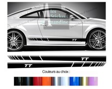 2 X BANDES BAS DE CAISSE POUR AUDI TT SPORT AUTOCOLLANT STICKER BD573-411