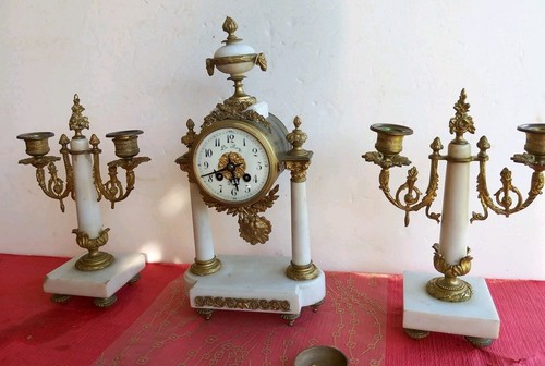 Pendule portique louis xvi - xvi, +