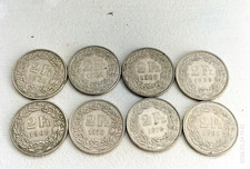 Lot de 8 Monnaies de 2 Francs