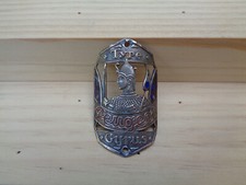 ANNÉES 1930 - PLAQUE DE VÉLO " PEUGEOT CYRUS " - EN LAITON ÉMAILLÉ