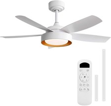 Ventilateur de Plafond Réversible Moteur Silencieux 6 Vitesses avec Télécommande