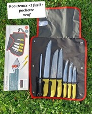 Sac 6 couteaux boucher et 1