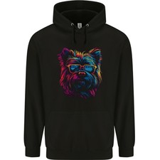 Hoodie Enfant Retrowave Yorkshire Terrier