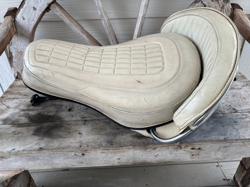 Vintage motorcycle seat - motorcycle,