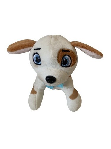 Peluche chien noeud bleu - peluche,