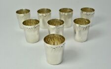 verres à liqueur en argent France vers 1900