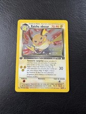 Carte Pokemon Raichu obscur 83/82 Team Rocket Edition 1 Secrète ??
