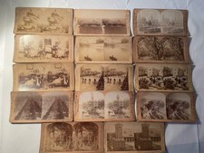 Stereoscope Cards 14 Lot Paris