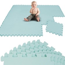 Tapis de Jeux Puzzle pour bébé Bleu – 18 pièces de 30x30 cm – Tapis d’éveil 1...