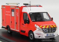 voiture miniature 1/43 Renault Master caisson VSAV 77 ambulance pompiers Alerte