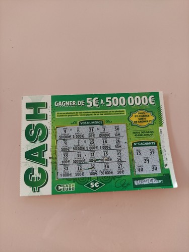 Ticket cash fdj gagnant - ticket,
