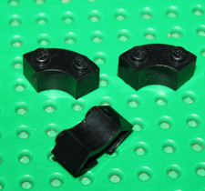 3 x Lego Vintage Black Brick ref 3063 set 6086 6085 8860 10188 5571 6210 7784