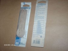 UNE PAIRE DE LACETS  COTON  ronds   beige LONG 120cm