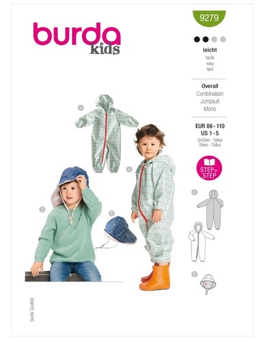 Burda b9279 combinaison - b9279,