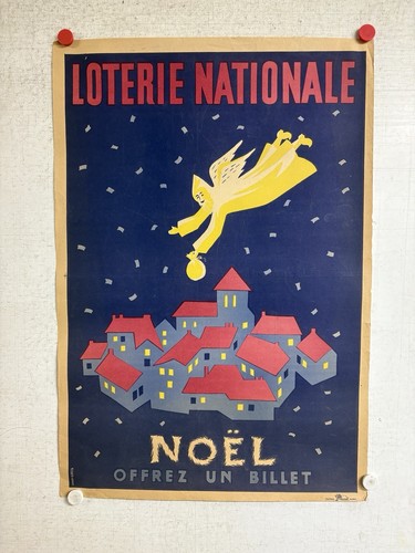 Rare affiche ancienne - , noël