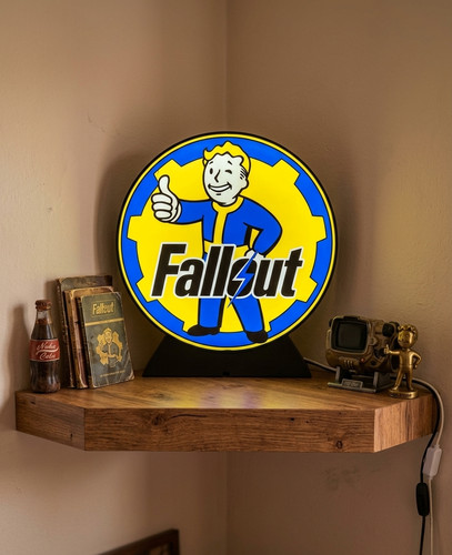 Enseigne fallout lumineuse - enseigne,