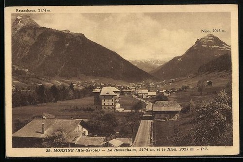 Cpa morzine ressachaux - morzine,,