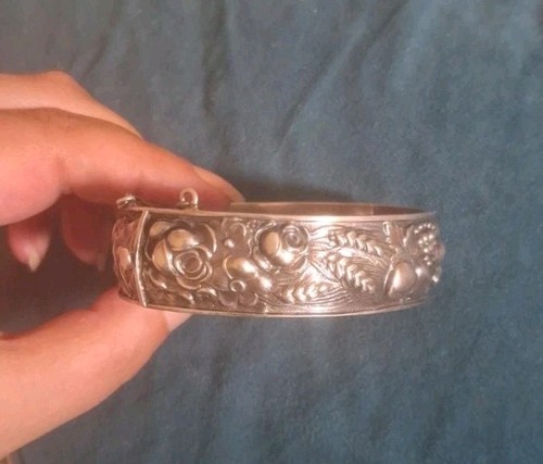 Superbe ancien bracelet - bracelet, argent