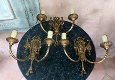 3 appliques deux feux style