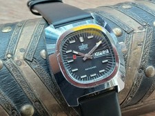 Montre ancienne mécanique homme CODHOR chromée double date - révisée garantie