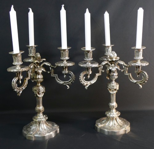 Paire chandeliers louis - chandeliers,