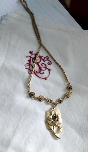 Collier bijoux vintage couleur - collier,