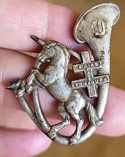 Insigne Militaire 10ème Bataillon Chasseurs à Pied. BCP 10 Drago Paris Guilloché