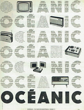 publicité Advertising  1222  1963  Oceanic   radio meubles électrophone transist