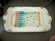 GRAND PLAT ASPERGES EN FAIENCE