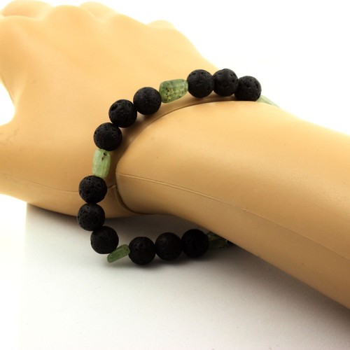 Bracelet perles apatite verte - apatite,
