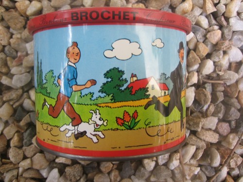 Boite métal tintin brochet - métal,