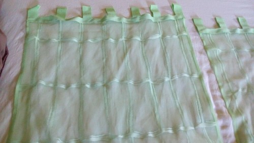 Paire rideaux voilage vert - de,