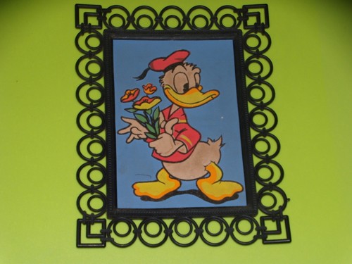 Cadre carte floquee donald - cadre,