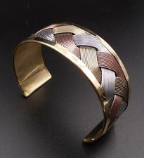 Bracelet en Cuivre Tressé - 3 Cuivres - Anti-Douleurs - Arthrose Rhumatisme