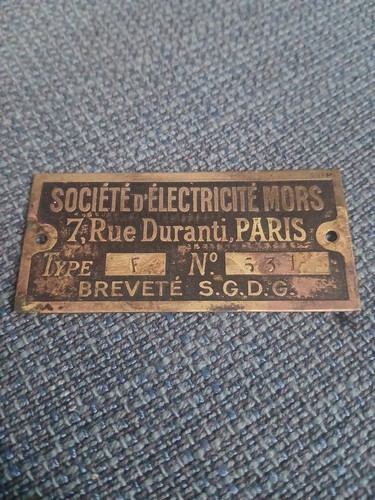 Plaque laiton societe - ,