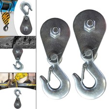 Poulie de levage à câble métallique avec crochet Poulie de moufle avec