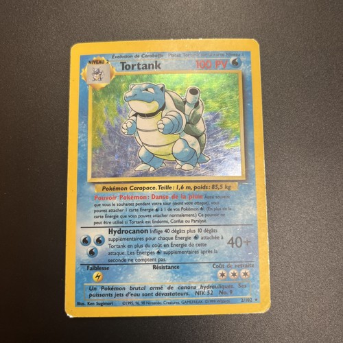 Carte pokémon tortank - carte,