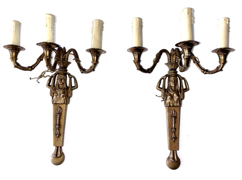 Appliques bronze doré - bronze, à