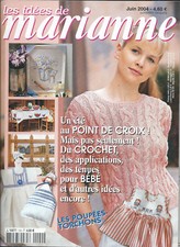 LES IDEES DE MARIANNE JUIN 2004 POINT DE CROIX CROCHET POUPEE TORCHONS BEBE 