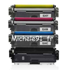 Lot de 4 Cartouches TN241 BK  TN245 C M Y pour imprimante brother HL3140CW 3140