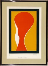 André VERDET - 1913 - 2004 - '' Pur Profil de l'Aimée '' - 1972